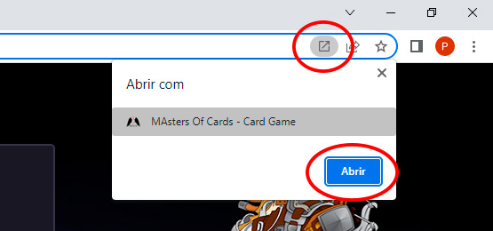 Open MAOC App in the browser
